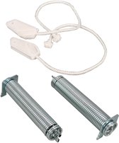 Ressorts Multaparts® pour équilibrage de porte de lave-vaisselle - lot de 2 pièces avec cordes - | Convient pour Bosch / Siemens | Alternatief pour 00754869, 00626662 | Code couleur : noir
