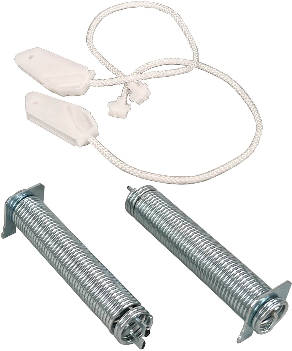 Multaparts® veren voor deurbalans vaatwasser - set a 2 stuks met touwtjes - | Geschikt voor Bosch / Siemens | Alternatief voor 00754869, 00626662 | Kleurcodering: zwart