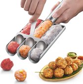 Bombas de arroz - Spaanse gefrituurde rijstballetjes van leftover groene rijst Bombas de arroz - Spaanse gefrituurde rijstballetjes van leftover groene rijst