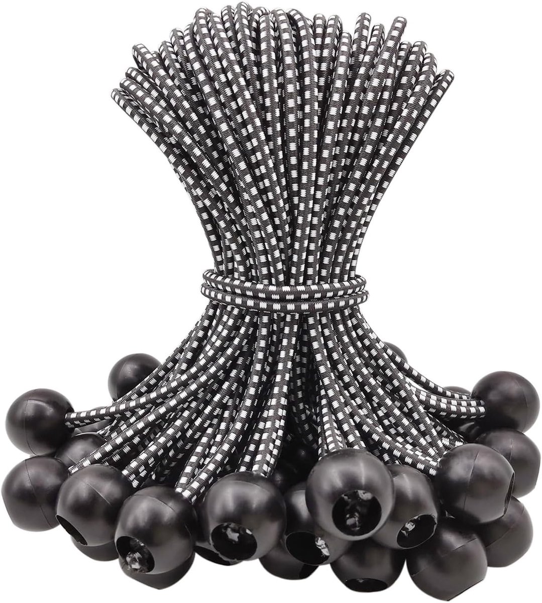 Wellmax Lot De 100 Tendeurs à Boule De 15,2 Cm – Robustes, Polyvalents Et Conçus Pour Durer – Idéal Pour Le Camping, Les Bâches, Les Auvents, Les Tuyaux, Les Cordons Et Les