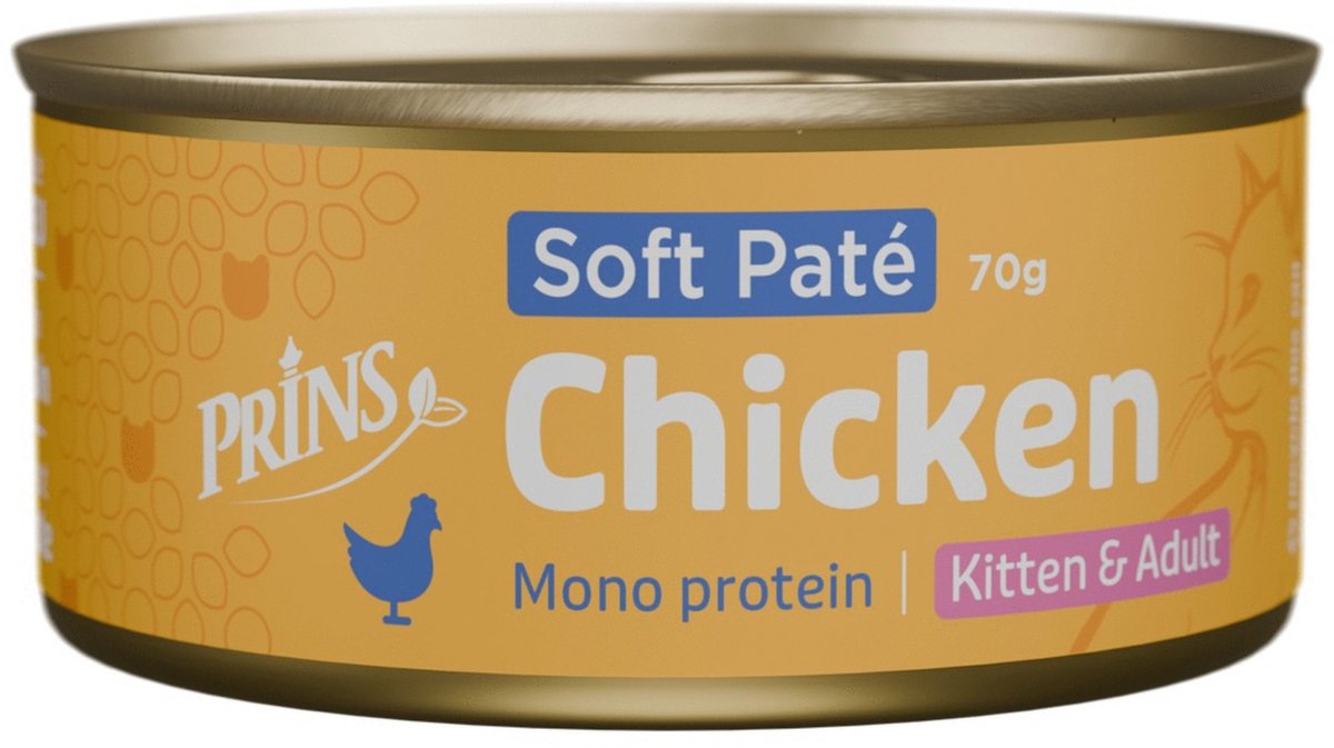 Prins Soft Paté - Kattenvoer - Kip 70 g