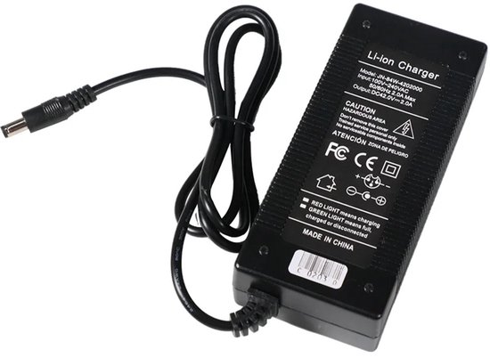 Originele Fatbike Mini Oplader 42V 2A - Geschikt voor C80 Mini & V20 Mini - DC Aansluiting van Merkloos — afbeelding 3