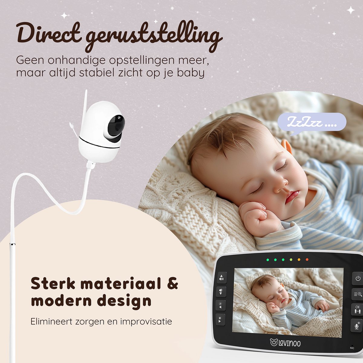 Lovinoo Babyfoonhouder Universeel Flexibel Statief voor - afbeelding 3