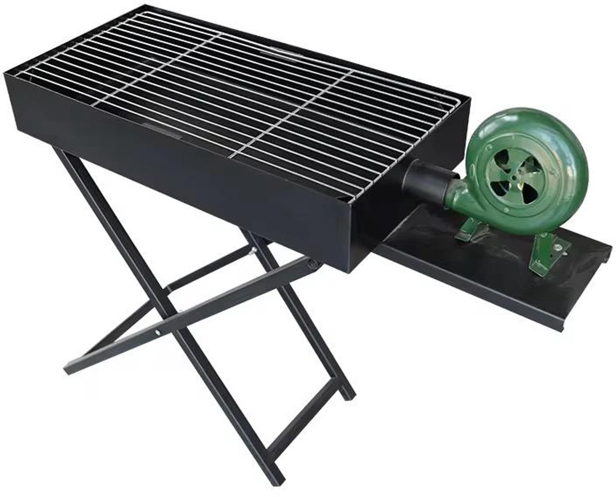 Opvouwbare X-Vorm Houtskool BBQ – Draagbare IJzeren Barbecue Grill voor Buiten – Verkrijgbaar in 60x30 cm – Voor Tuin, Camping & Terras