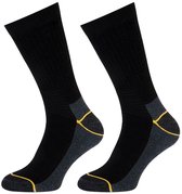 Stapp Yellow Worker | Werksokken | Versterkte teen en hiel | OEKO-TEX® gecertificeerd | Kleur: Zwart | Maat: 43-46 | 12 Paar Merk: Stapp