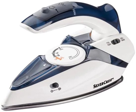 SILVERCREST® Reisstrijkijzer - Voor stomen en strijken - Waterreservoir: 50 ml - Stoomcapaciteit: 10 g +/- 3 g/min - Perfect voor vakantie en zakenreizen - Korte opwarmtijd - Variabele temperatuurinstelling - Oververhittingbeveiliging