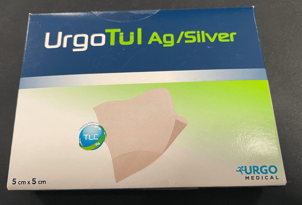 URGO - Urgotül - Ag Silver - 5cm x 5cm - 10 stuks per doos - 509360