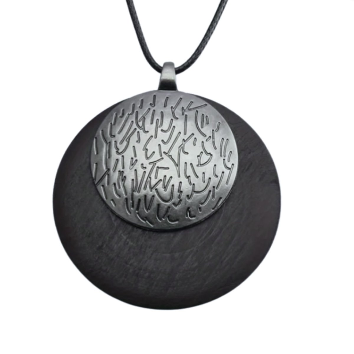 Ketting- bruin zwart hout verstelbaar - Charme Bijoux