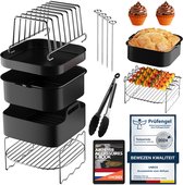 UNBOX Airfryer Accessoires Set - Geschikt voor Philips Airfryer XL & Airfryer XXL HD9650, HD9880 - Princess - Inventum - Friteuse Tefal - Ninja - Tristar Airfryer - Inclusief Airfryer Siliconen Bakje & e-Receptenboek