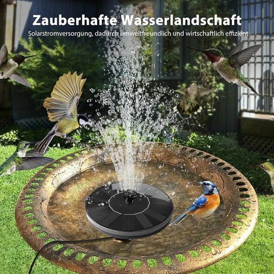 Doe-het-zelf fontein op zonne-energie voor buiten - 35 W fontein op