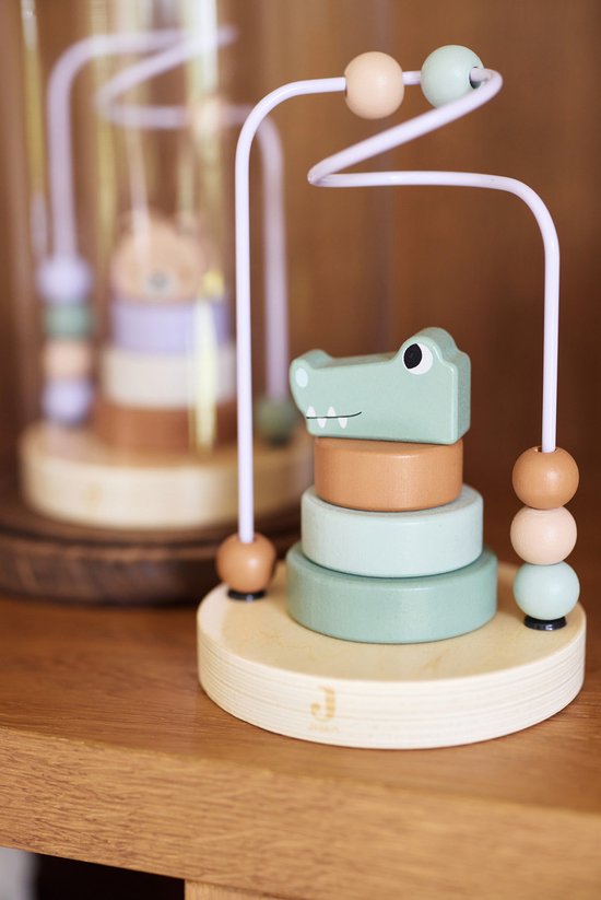 Jollein Houten Bead Maze Croco van Jollein — afbeelding 4