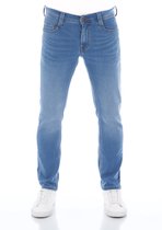Mustang Heren Jeans Broeken Real X Oregon tapered Fit Blauw Volwassenen Denim Jeansbroek Spijkerbroek heren