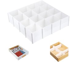 Verstelbare Ladeverdelers Set (10 Delen) - Opbergsysteem voor Kleding, Sokken en Bureau - Maatwerk Organizer