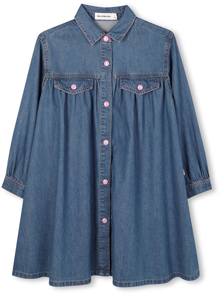Billieblush U21280 Jurk Blauw 10 Years Meisjes