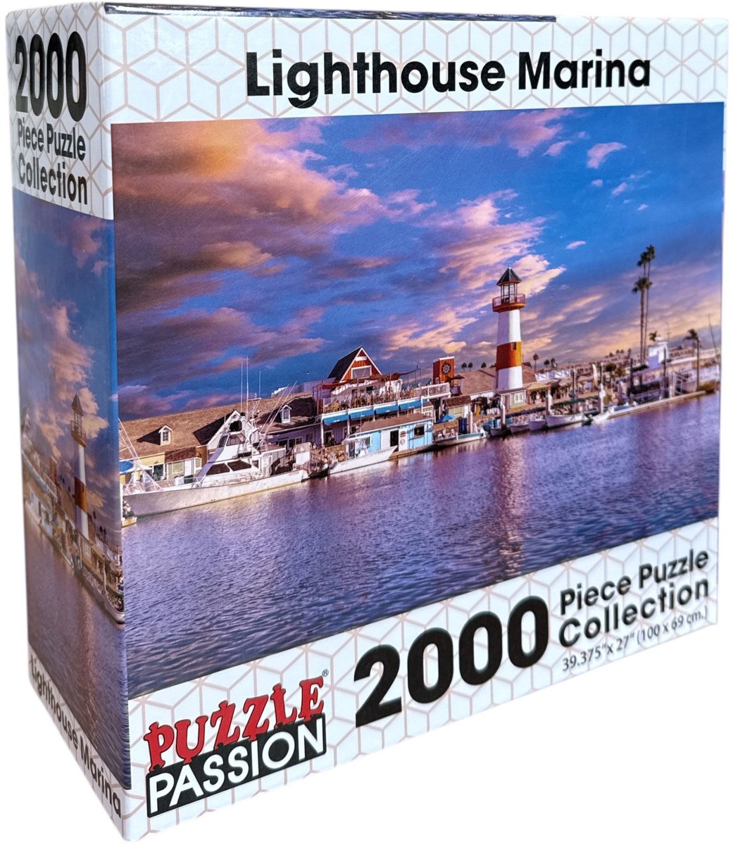 Puzzle Passion – Lighthouse Marina – Legpuzzel 2000 Stukjes – 100 x 69 cm