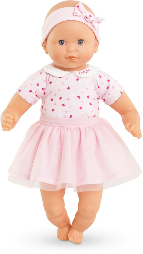 Corolle 9000110940 - Babytragetasche Floral, Schlaf-und Tragetasche mit Decke für alle 30cm Puppen, 32x17,5x10,5cm, ab 18 Monate