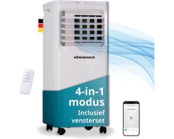 Könighaus - Mobiele Airco - Snel & Efficiënt - 7000 BTU - Afstandsbediening en App