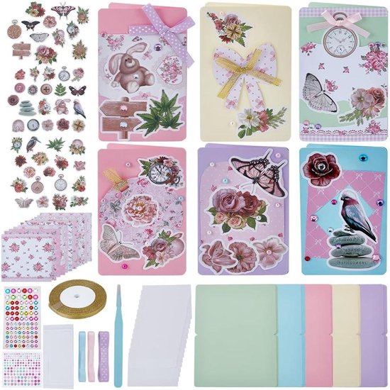 100 stuks scrapbooking stickerset bloemen scrapbooking stickers vintage transparant bloemen bladeren planten vlinder decoratief scrapbook accessoires