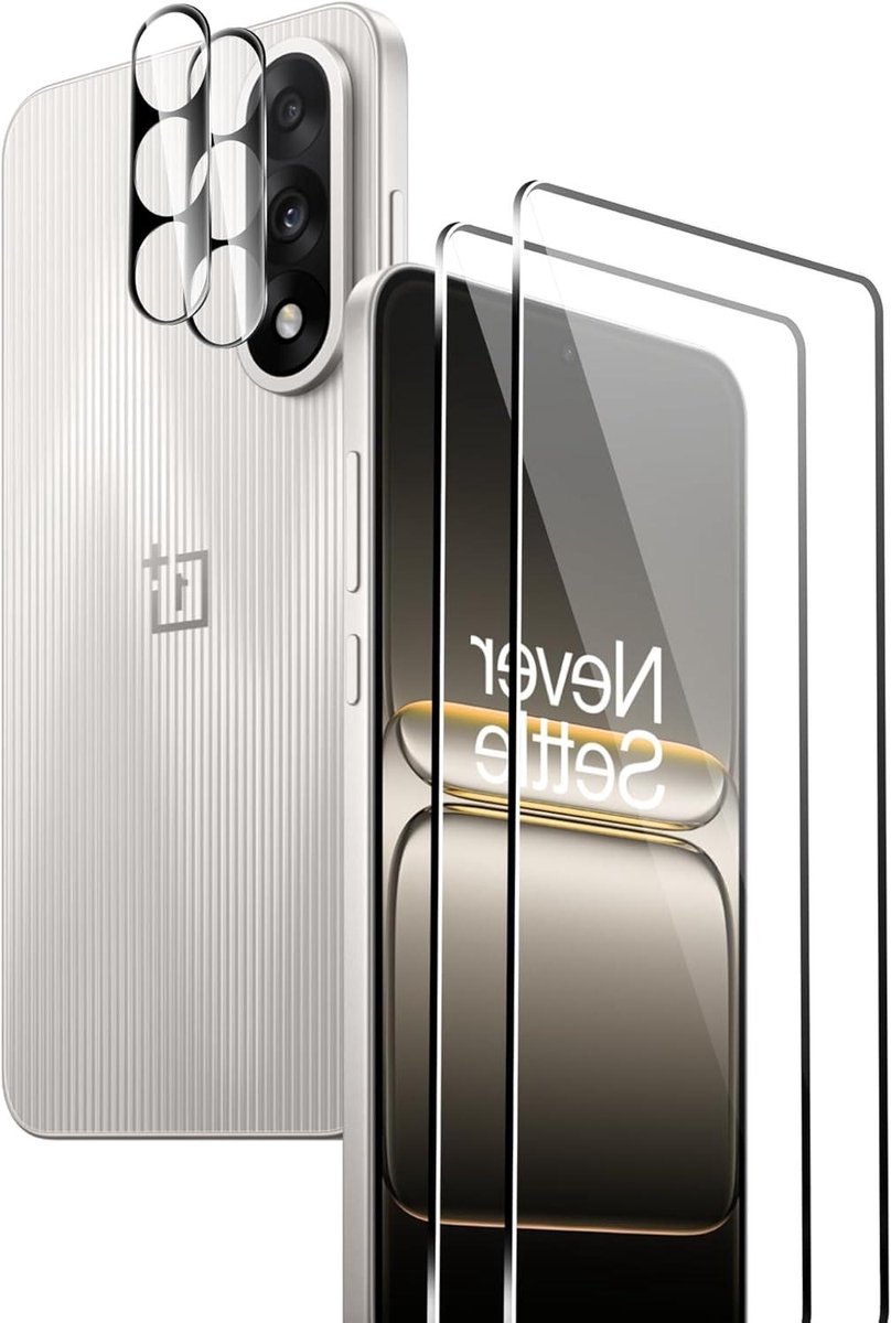 Gehard glas voor Oneplus Nord 5 5G - 2 stuks - krasbestendige displaybeschermer - 9H hardheid.