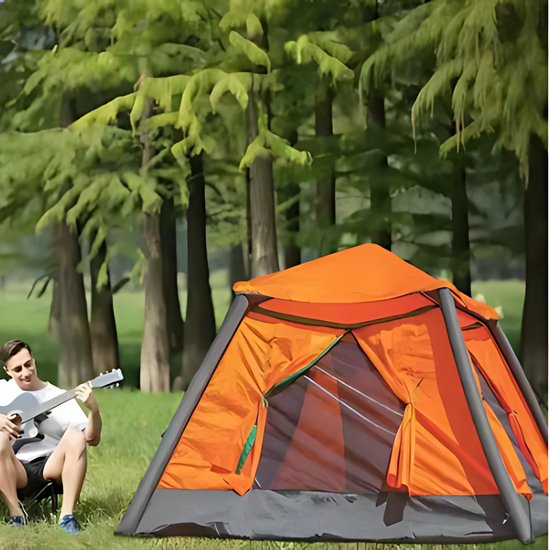 Opblaasbare kampeertent - Festival tent - Camping - Regendicht en zonnescherm - Eenvoudig van Merkloos — afbeelding 5