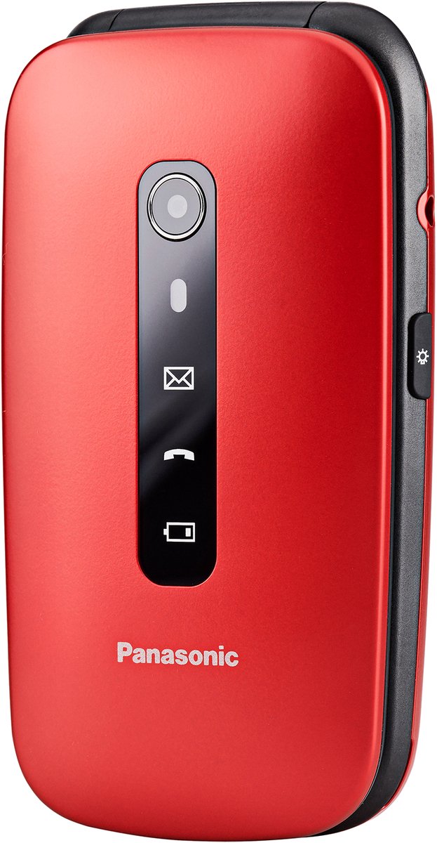 Panasonic KX-TU550, Clamshell, 7,11 cm (2.8"), 1,2 MP, Bluetooth, 1400 mAh, Rood
