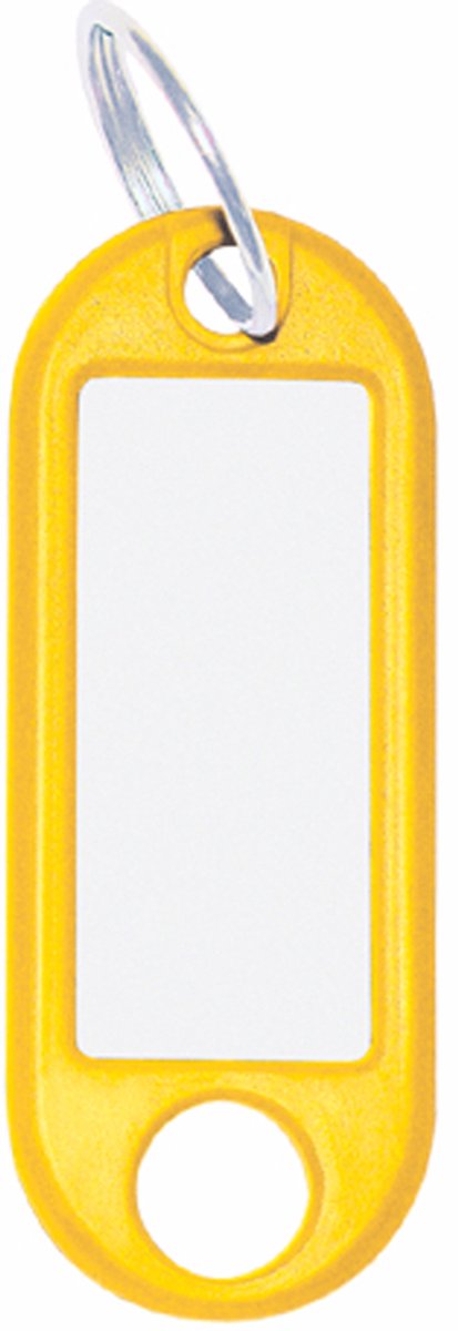 WEDO Sleutelhanger met ring, diameter: 18 mm, wit