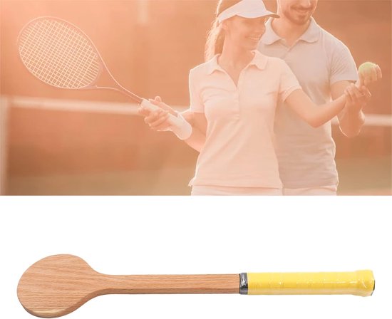 Tennislepel - Sweet Spot Trainer - Rode Eiken - Tennis Pointer Lepel Hout - Sweet Pointer Trainer - Racket Swing Praktijk - Trainingshulpmiddel Met Opbergtas Voor Sport - Verbeter Je Tennisvaardigheden — afbeelding 4