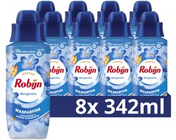 Robijn - Wasparfum - Morgenfris - 8 flessen x 342 ml