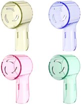 4 stuks Elektrische Tandenborstel Beschermkap - Universeel - Oral-B & andere merken - Bescherm kap rond voor reizen - 4 verschillende kleuren