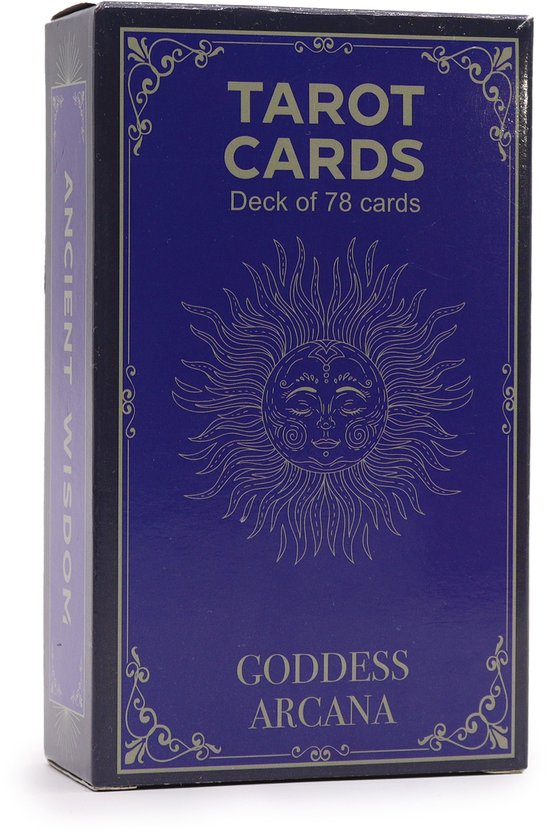 Set de cartes de Tarot Arcanes de la Déesse avec Boek - Cartes de tarot - Jeu de Tarot - Cartes Oracle - Cartes de Tarot - Jeu Oracle - Cartes de Tarot en anglais avec explications