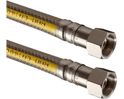 Wiggo Superflex Premium 1500 mm – Buigbare roestvrijstalen gasslang voor fornuis kookplaat cv ketel gaskachel vaste en mobiele aansluiting