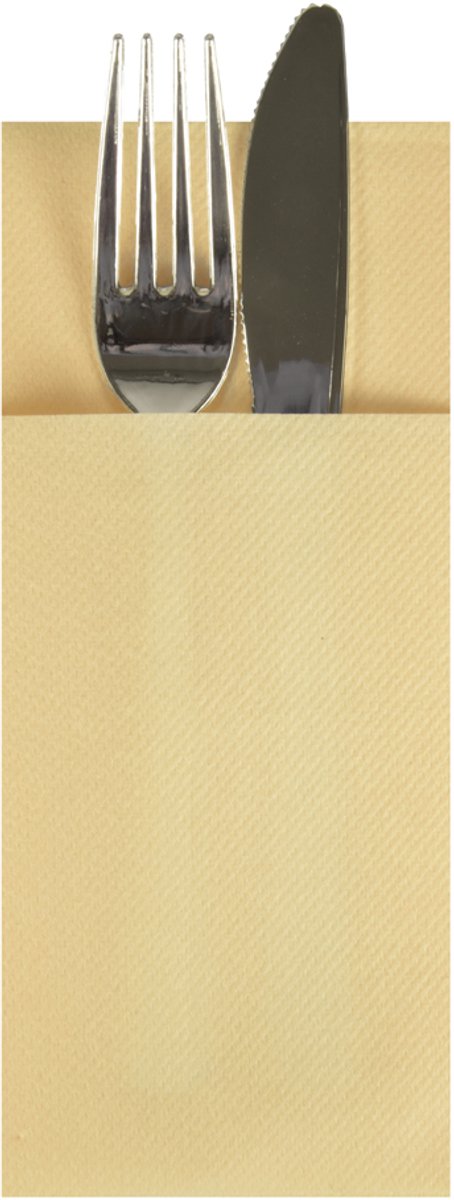 Servetten-etui, 1/8-vouw, crème, 100 stuks