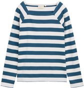 Tom Tailor - Shirt met lange mouwen en streeppatroon - Maat XS - petrol blue offwhite stripe