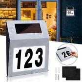 LED Solar Huisnummerverlichting Huisnummerverlichting IP65 Verlicht Roestvrij Staal