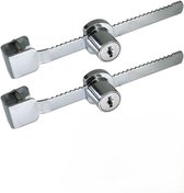 1 set Glazen Deurslot Schuifdeur Lock Terrarium Lock voor Terrarium Showcase Display