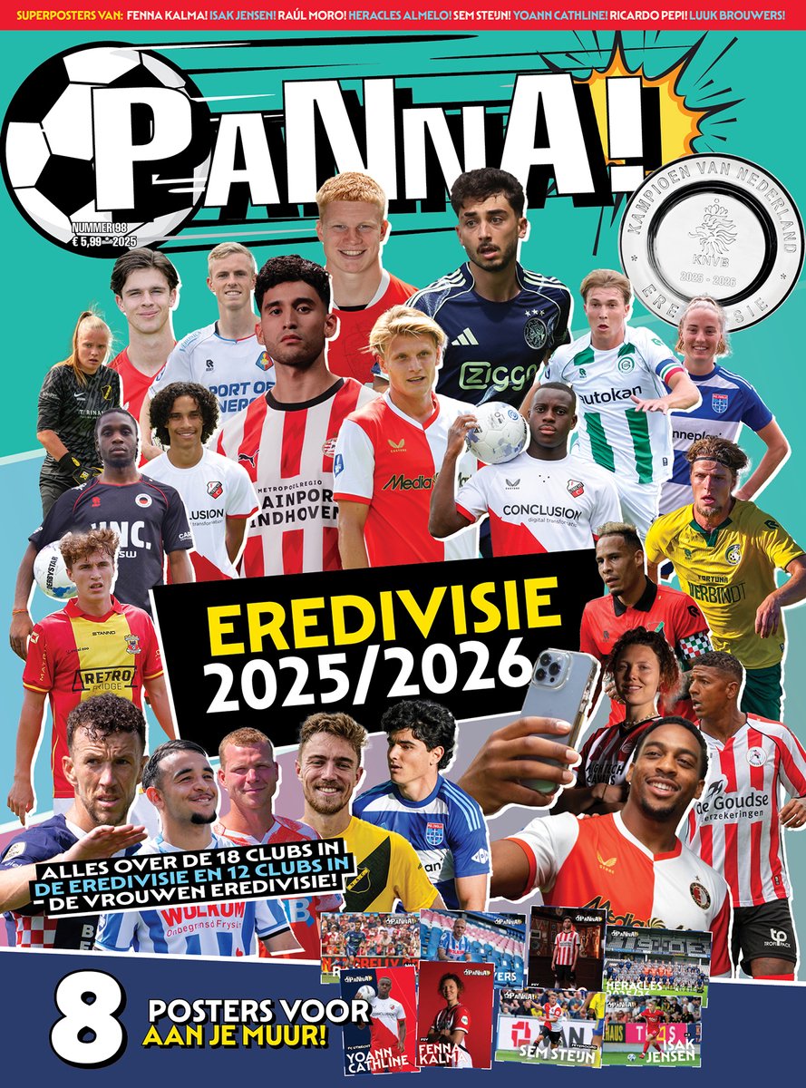PANNA! Magazine 98 - Alles over de Eredivisie 2025/26 - Tijdschrift - Voetbal