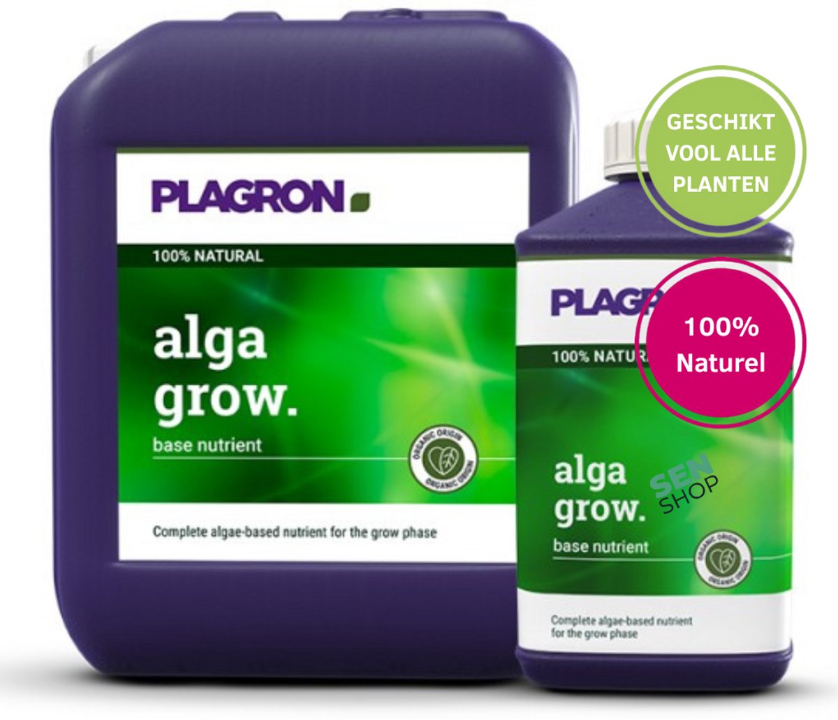 groei basis voeding 100% naturel 1L, natuurlijk groei voeding 1L , alga groei voeding 1L, Alga grow voeding, Plagron voeding, Plagron alga grow, plagron alga groei. organic voeding,organic,organische meststof