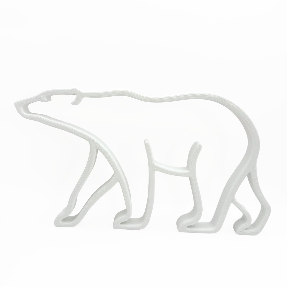 IJsbeerbeeldje - wit - 25 cm breed