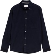 Tom Tailor - Regular fit corduroy overhemd met borstzak - Maat S - sky captain blue