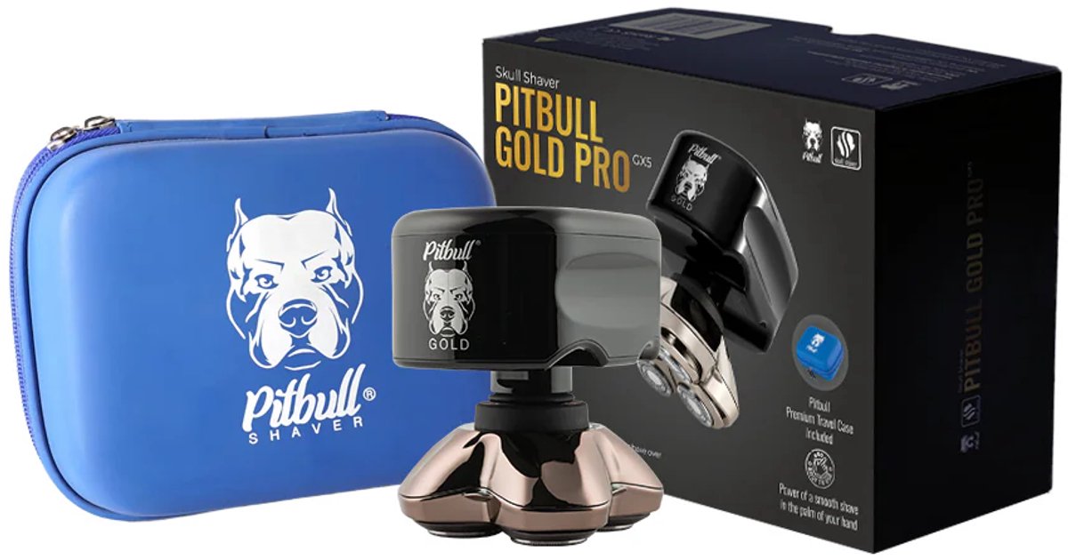 Skull Shaver Pitbull Gold PRO - Nieuwste Model 2025 - Head - afbeelding 2