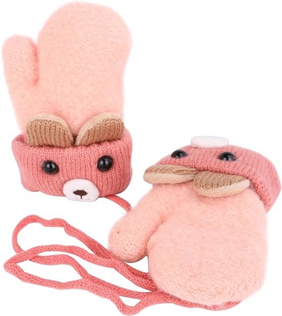 Tagvo 6 paar kinderhandschoenen, magische handschoenen, stretch handschoenen met volledige vingers, winter, warme gebreide handschoenen voor kinderen van 5 tot 13 jaar, meisjes, jongens, school