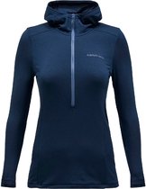 Peak Performance Light Fleece Met Kap Blauw XS Vrouw