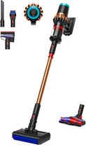 Dyson V12s Detect Slim Submarine - Steelstofzuiger met dweilfunctie - Nikkel/Geel - 140 Air Watts - Hepa