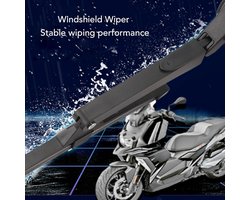 Motorcycle Windshield Wiper voor Electric Bike - Water Resistant - 2 Speeds - 170 Degree - Oplaadbare Windshield Wiper