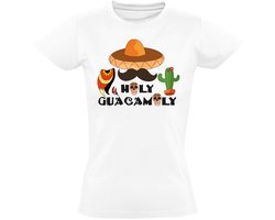 Holy Guacamoly Dames T-shirt - mexico - avocado - dipsaus - mexicaans - shirt
