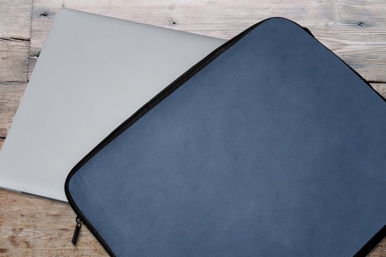 Housse pour ordinateur portable 17 pouces - Cuir - Blauw - Peau de bête - Housse pour ordinateur portable