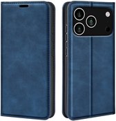 MobyDefend Hoesje - Geschikt voor iPhone 17 Pro - Luxe Wallet Bookcase (Magnetische Sluiting) - Blauw