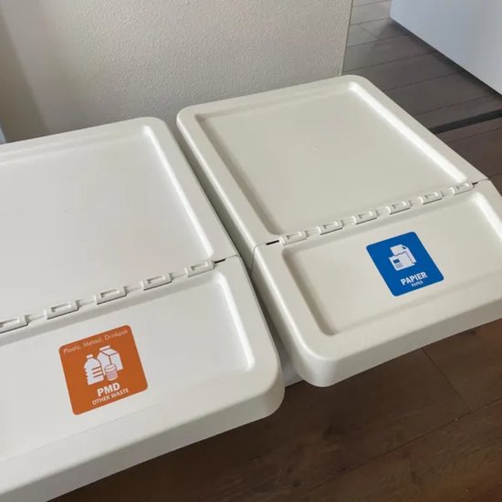 Autocollants pour poubelles de recyclage avec consigne