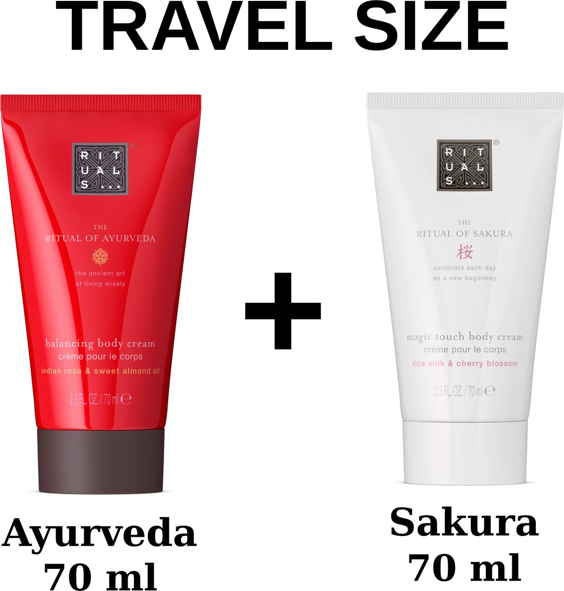 Rituals - Travel Size Combi Set - Sakura Body Cream 70 ml + Ayurveda Body Cream 70 ml
