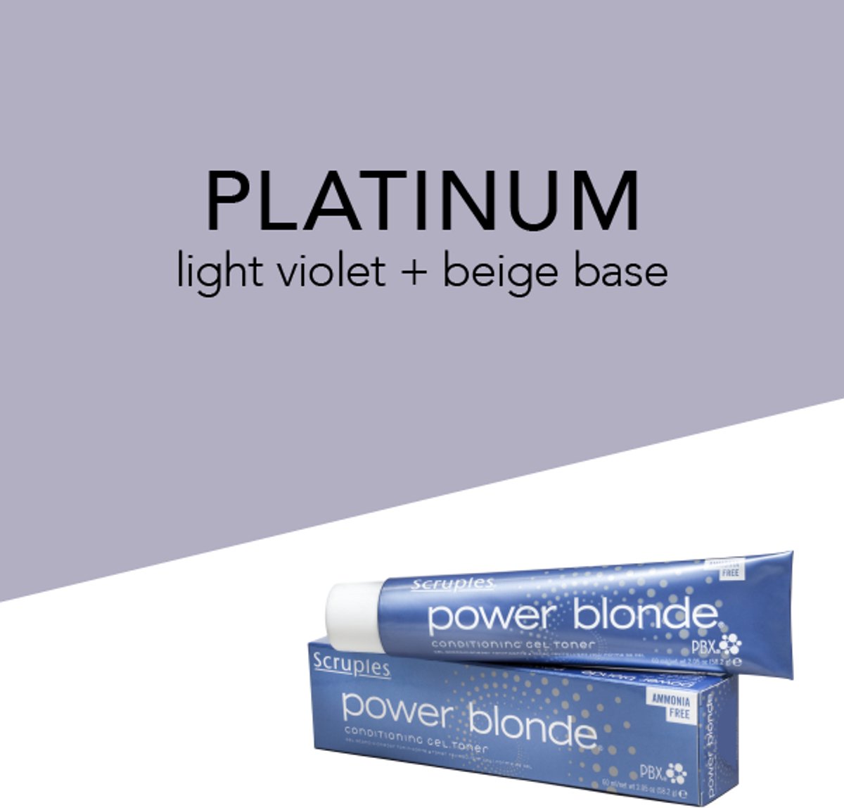Power Blonde Conditioning Gel Toner - Platinum - Scruples